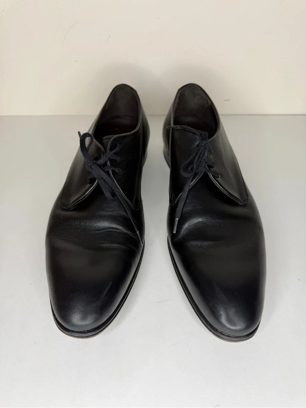 maison forte Oxfords Dress Shoes Men Size 11M Black Leather Made In Spain